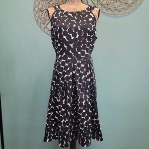 NINE WEST Fit and Flare Midi Dress